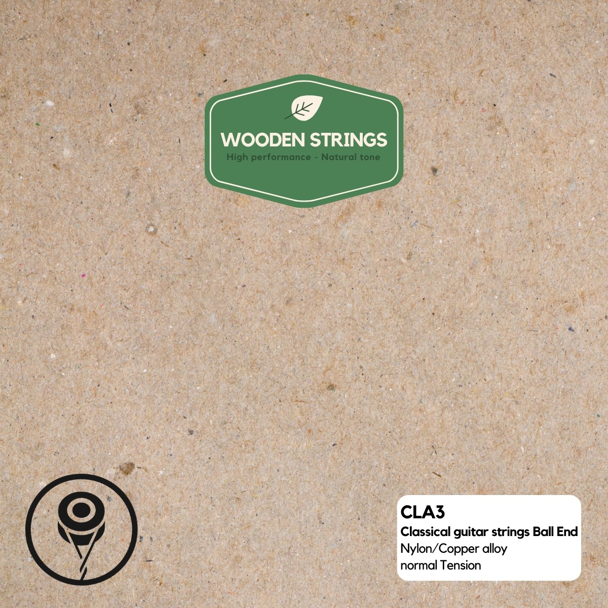 Wooden Strings CLA3 Classical guitar strings ball end